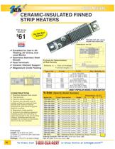 Ceramic Insulated Finned Strip Heaters   FSH Series - 1