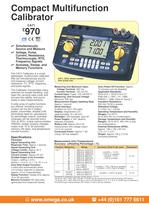 Compact Multifunction Calibrator  CA71 - 1