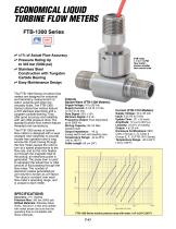 ECONOMICAL LIQUID TURBINE FLOW METERS - 1