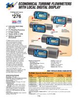 ECONOMICAL TURBINE FLOWMETERS  WITH LOCAL DIGITAL DISPLAY - 1