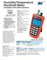 Humidity Temperature Handheld Meters   RH820 Series - 1