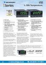 i-Series 1/32 DIN Programmable Strain/ Process Controllers and Meters - 1