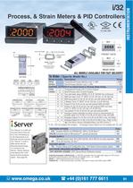 i-Series 1/32 DIN Programmable Strain/ Process Controllers and Meters - 2