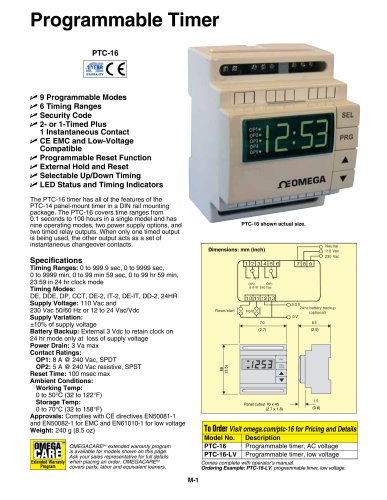 Programmable Timer_PTC 16