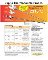 Thermocouple Probes   XTA, XMO, XPA, XIN Series - 1