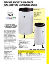 TIPPING BUCKET RAIN GAGES AND ELECTRIC RAIN/SNOW GAGES - 1