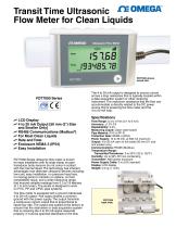 Transit Time Ultrasonic Flow Meter for Clean Liquids - 1