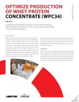 Optimize Production of Whey Protein Concentrate (WPC34) - 1