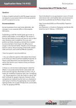 Transmission Rate of PET Bottles: Part 1 - 1