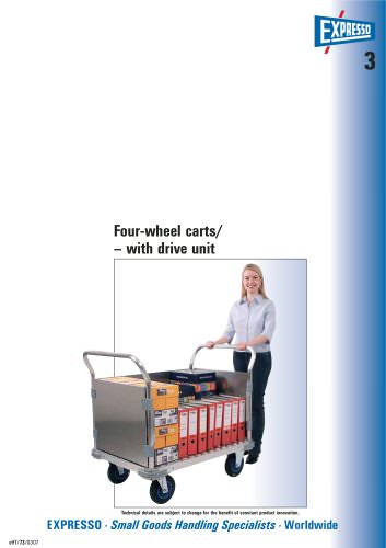 Four-wheel carts/with drive unit Brochure