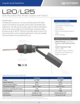 L20/L25 Side Mounted CPVC Plastic Liquid Level Switch - 1