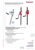 Rack & Pinion Jack with self-locking worm gear 1524.0,5; 1555.1 - 1