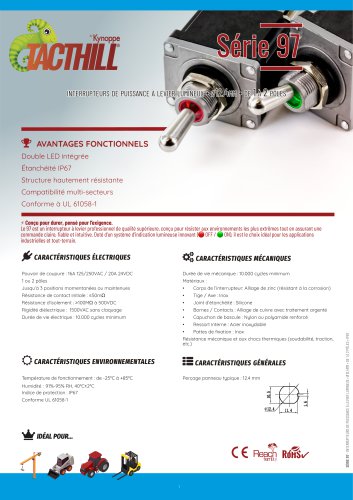 97 Series Lever Switches