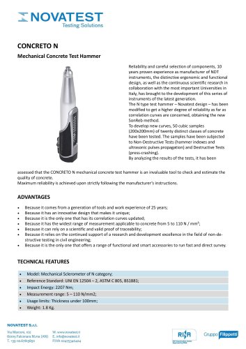 Mechanical Concrete Test Hammer