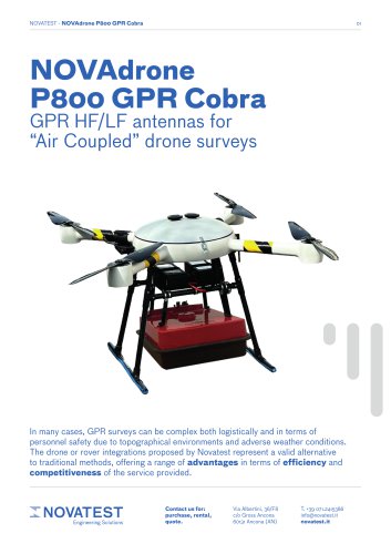 NOVAdrone P800 GPR COBRA - Technical Sheet