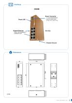 DS208 Industrial 8-port Gigabit Ethernet Switch Din-Rail AC/DC - 2