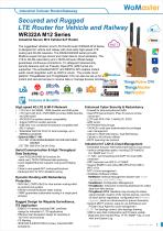 Secured and Rugged LTE Router for Vehicle and Railway WR322A M12 Series-1