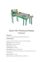 Square Tube Vibrating and Shaping Conveyor - 1