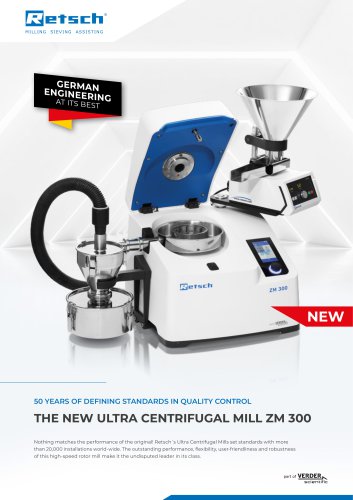 The New Ultra Centrifugal Mill ZM 300