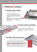 Plug-in shelving system – customisable, with high load capacity - 4