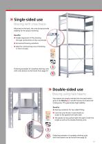 Plug-in shelving system – customisable, with high load capacity - 6