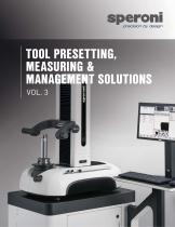 TOOL PRESETTING, MEASURING & MANAGEMENT SOLUTIONS VOL. 3-1
