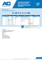 3-way flow sight glass type 590 PN 16/400-2