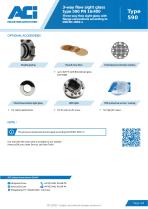 3-way flow sight glass type 590 PN 16/400-4