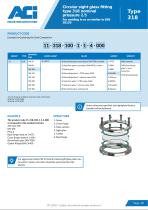 Circular sight glass fitting type 318 nominal pressure 2.5-3