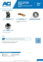 Circular sight glass fitting type 322 PN 40/160-4