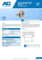 Circular sight glass fitting type 391 PN 16/40 - pipe assembly