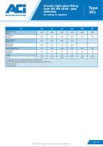 Circular sight glass fitting type 391 PN 16/40 - pipe assembly-2