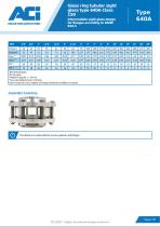 Glass ring tubular sight glass type 640A Class 150-2