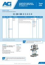 Longitudinal sight glass fitting type 330 PN 16/40-3