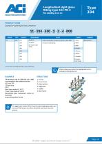 Longitudinal sight glass fitting type 334 PN 3-2