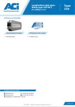 Longitudinal sight glass fitting type 334 PN 3-4