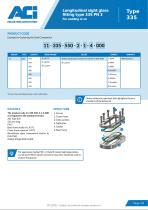 Longitudinal sight glass fitting type 335 PN 3-2