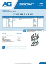 Longitudinal sight glass fitting type 336 PN 6-2