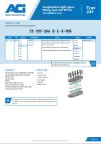 Longitudinal sight glass fitting type 337 PN 25-2