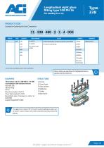 Longitudinal sight glass fitting type 338 PN 16-2