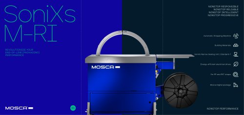 SoniXs M-RI with ring-shaped strap frame Automatic strapping machine