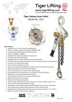 Tiger Subsea Lever Hoist - 1