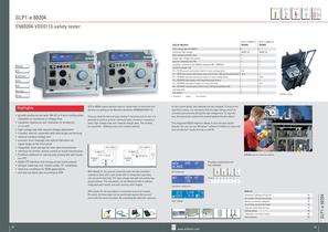 GLP1-e 60204 | EN 60 204 - VDE 0113 tester | [PE + Iso +HV]-2
