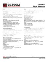 ESTeem ESTeem Industrial Wireless Solutions Specifications subject to change without notice 415 North Roosevelt Street Kennewick, WA 99336 www.esteem.com Phone (509) 735-9092 Revised: 30 Nov 2020 Edge Access+-2