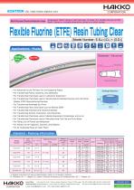 Flexible Fluorine (ETFE) Resin Tubing Clear [E-SJ] - 1