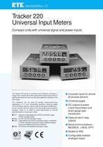 Tracker 220 Universal Input Meters - 1