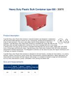 Heavy Duty Plastic Bulk Container type 600 - 2