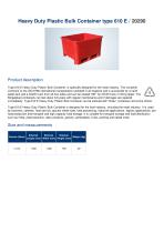 Heavy Duty Plastic Bulk Container type 610 E - 2