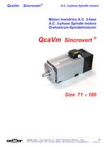 A.C. 3-phase Spindle motors QcaVm - 1