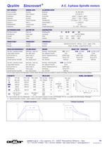 A.C. 3-phase Spindle motors QcaVm - 3